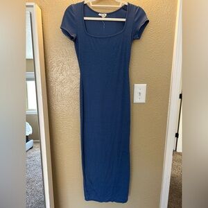 See You Monday Blue Midi Dress